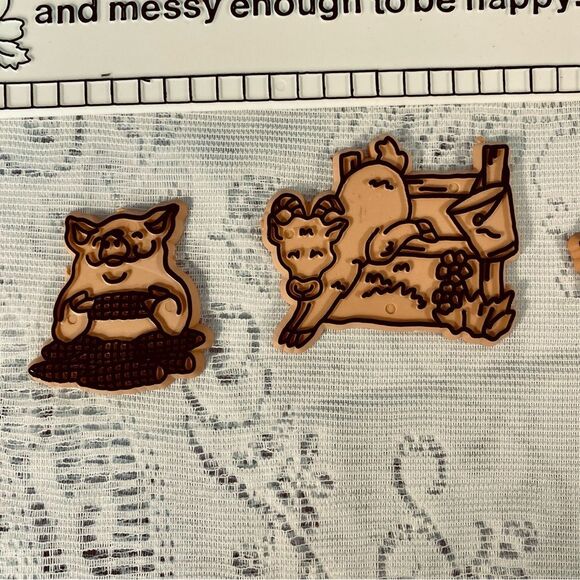 Barnyard Animal Unpainted Pieces NWOT Acrylic Craft Project Kids Craft - Picture 4 of 8